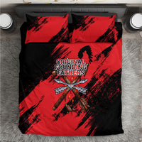 Native American Chief Skull Bedding Set Original Founding Fathers Headdress Feather