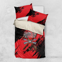 Native American Chief Skull Bedding Set Original Founding Fathers Headdress Feather