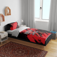 Native American Chief Skull Bedding Set Original Founding Fathers Headdress Feather