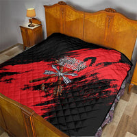 Native American Chief Skull Quilt Original Founding Fathers Headdress Feather