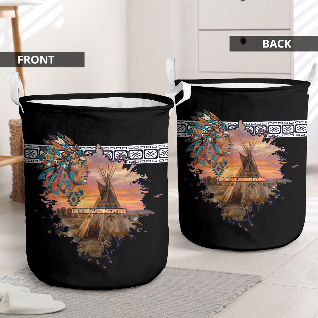 Native American Laundry Basket The Original Founding Fathers - Rooted In Nature