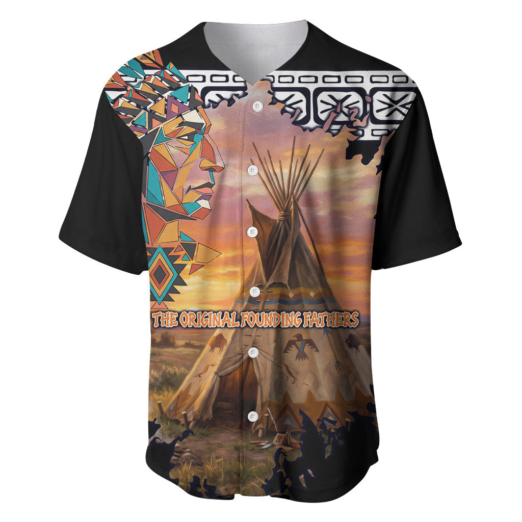 Native American Baseball Jersey The Original Founding Fathers - Rooted In Nature