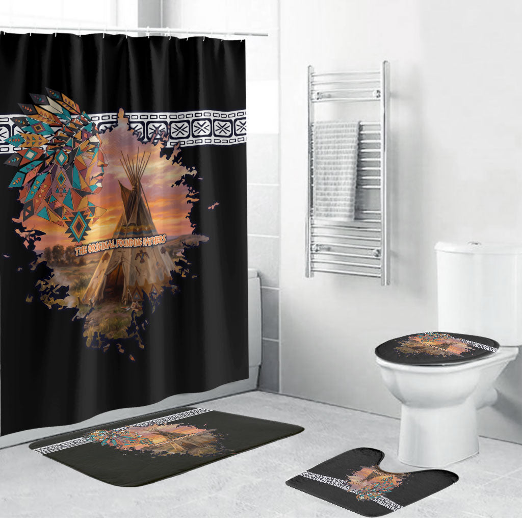Native American Bathroom Set The Original Founding Fathers - Rooted In Nature