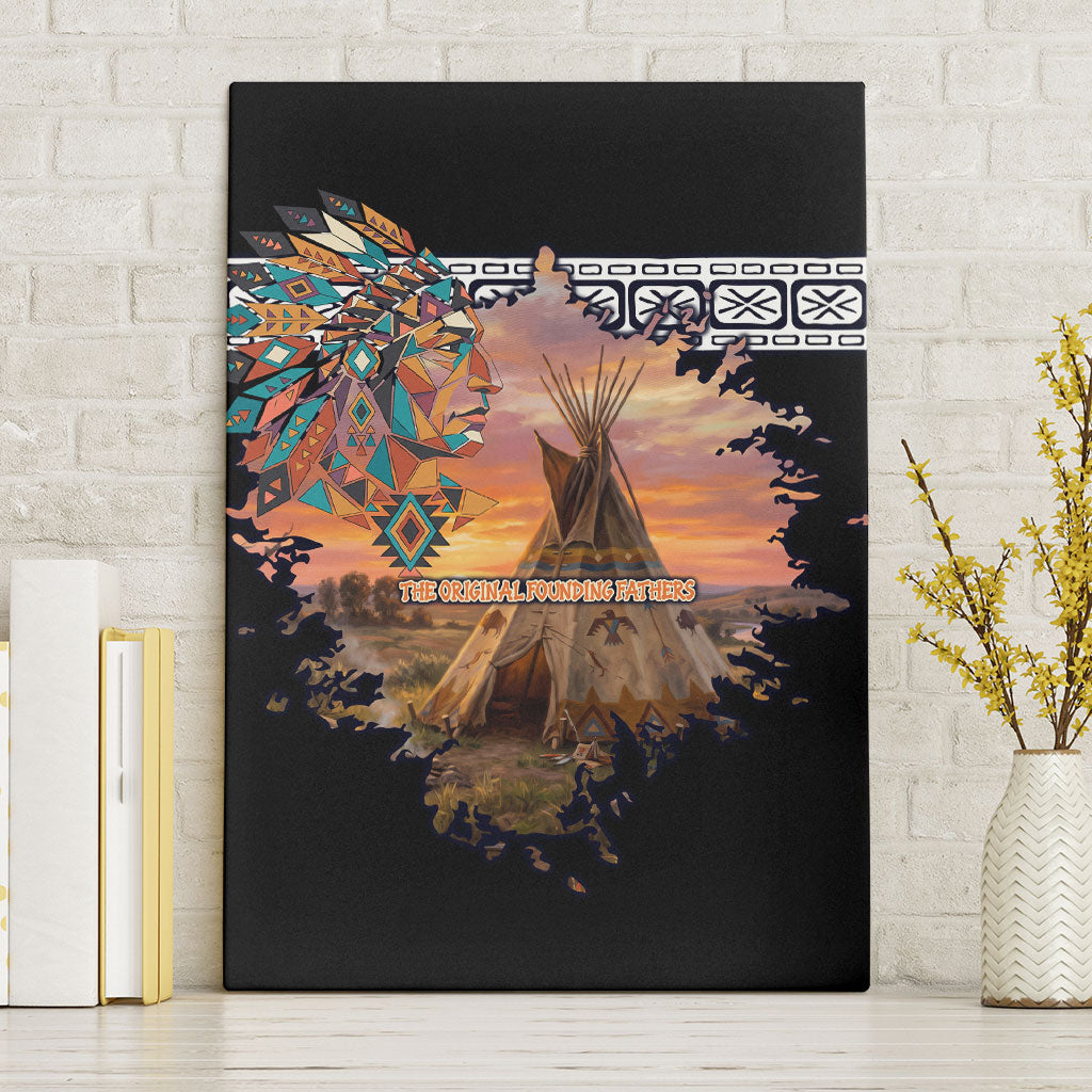 Native American Canvas Wall Art The Original Founding Fathers - Rooted In Nature