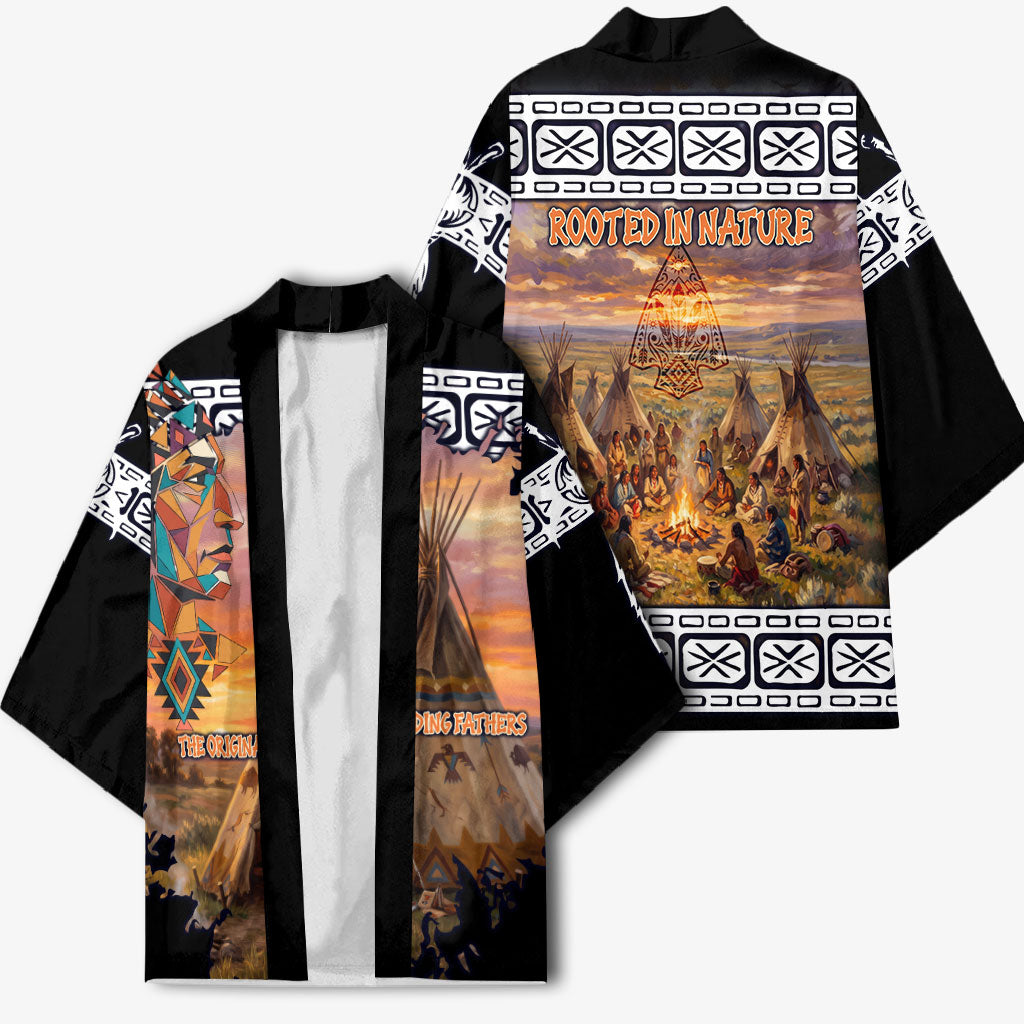 Native American Kimono The Original Founding Fathers - Rooted In Nature