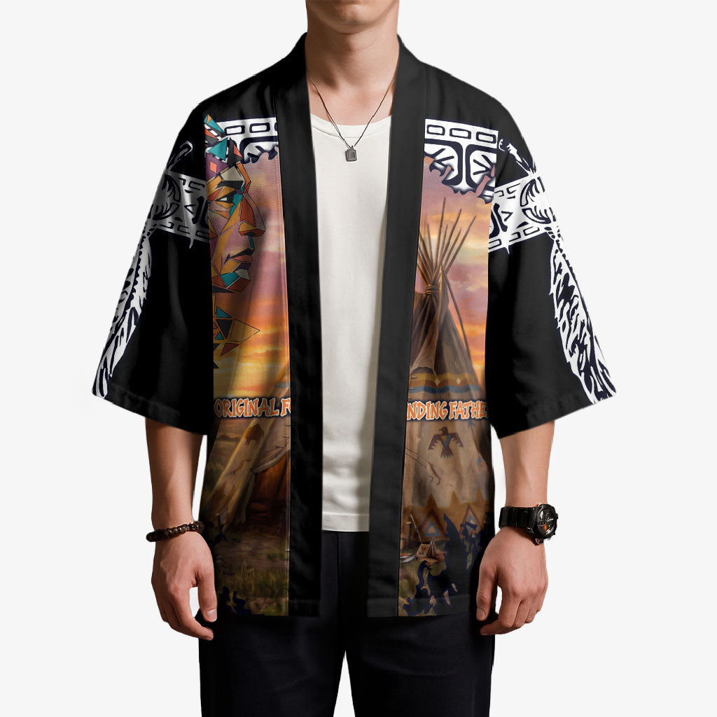 Native American Kimono The Original Founding Fathers - Rooted In Nature