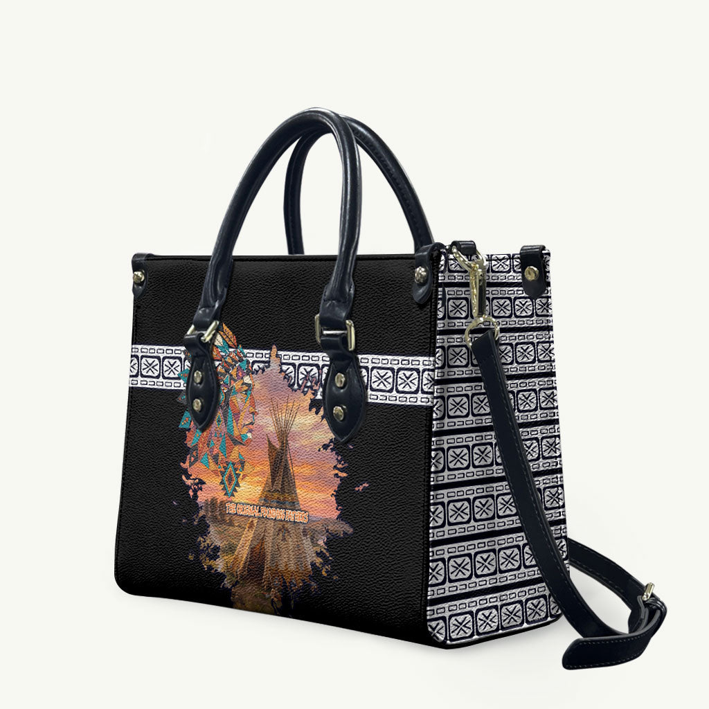 Native American Leather Bag The Original Founding Fathers - Rooted In Nature