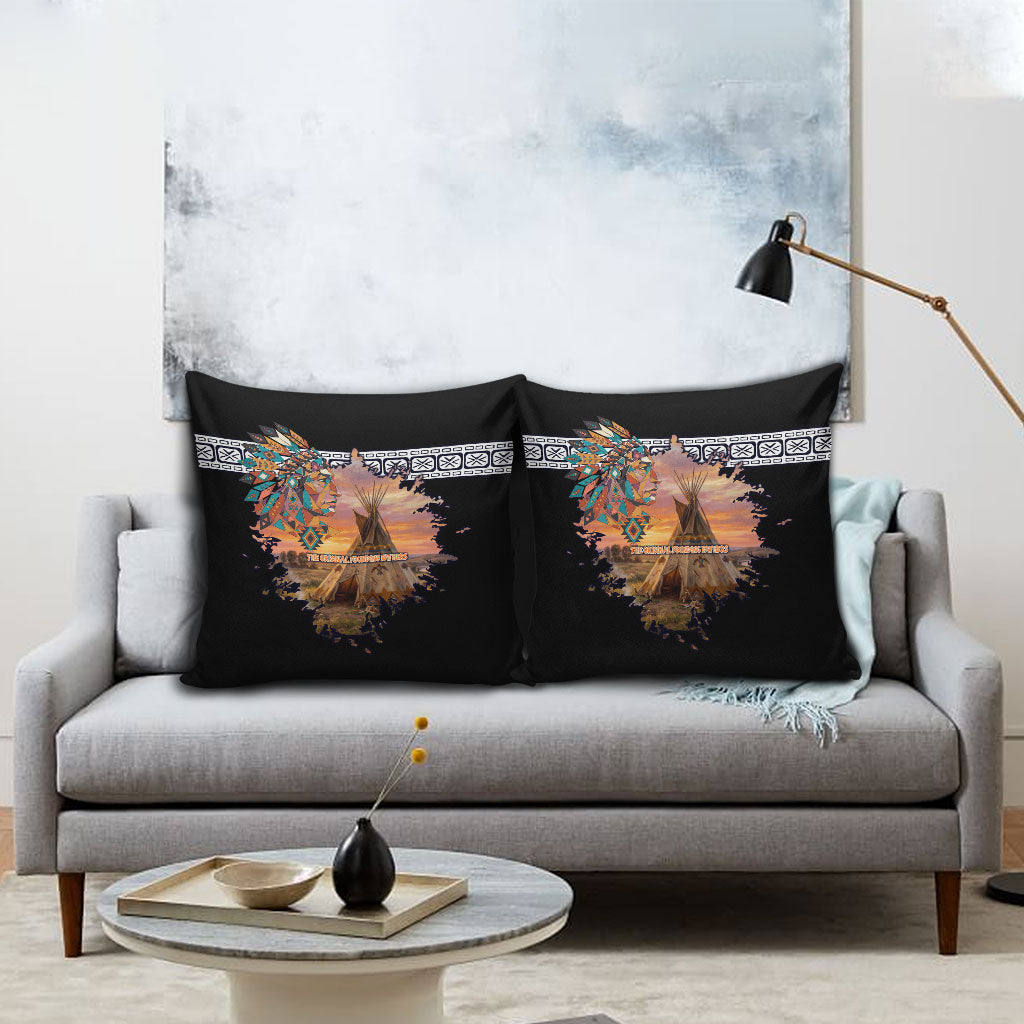 Native American Pillow Cover The Original Founding Fathers - Rooted In Nature