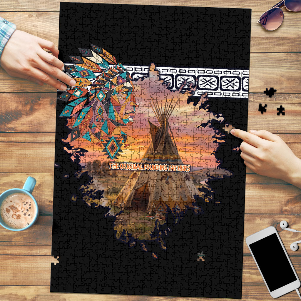 Native American Puzzle The Original Founding Fathers - Rooted In Nature