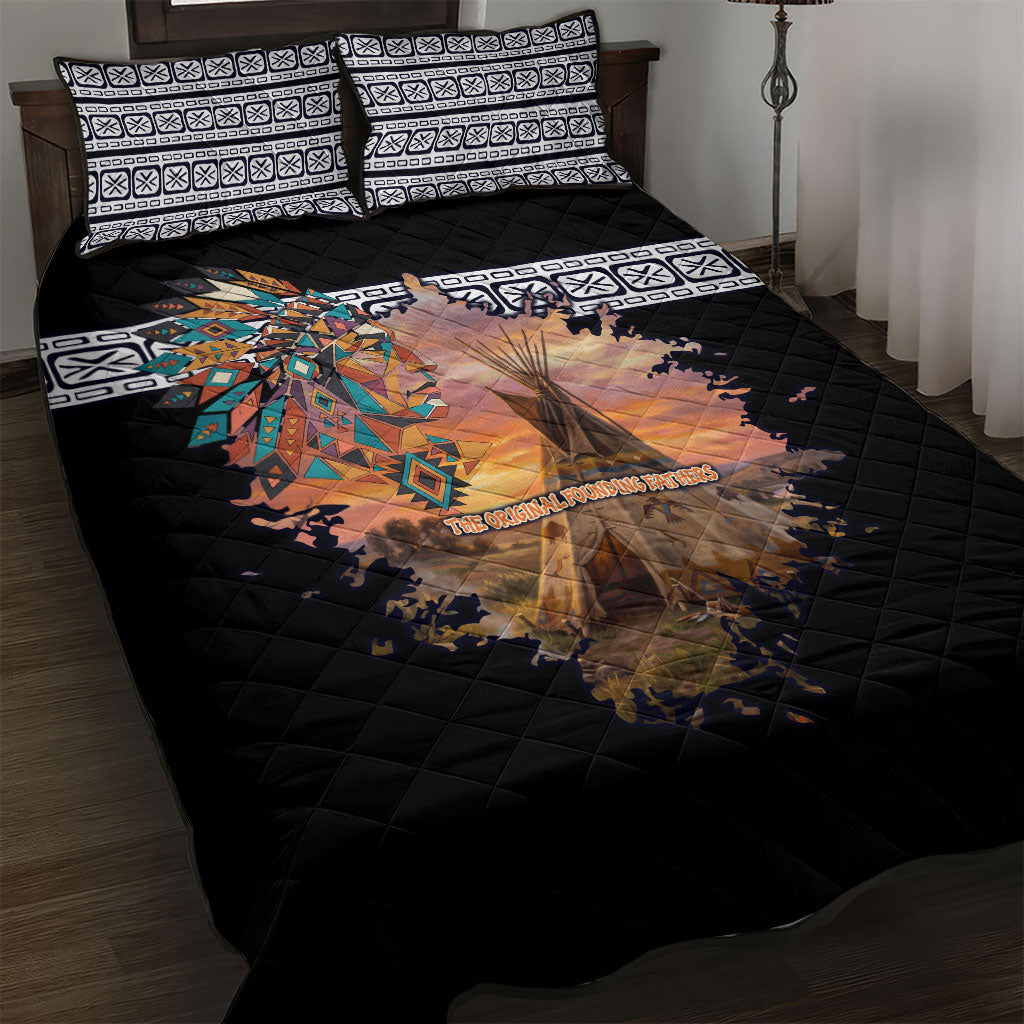 Native American Quilt Bed Set The Original Founding Fathers - Rooted In Nature