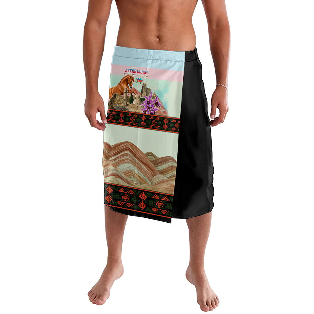 Azerbaijan Independence Day Karabakh Horse Lavalava Patriotic Landmarks And Khari Bulbul Floral
