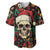 Skull Christmas Baseball Jersey When You're Dead Inside But It's Christmas - Wonder Print Shop