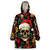 Skull Christmas Wearable Blanket Hoodie When You're Dead Inside But It's Christmas - Wonder Print Shop