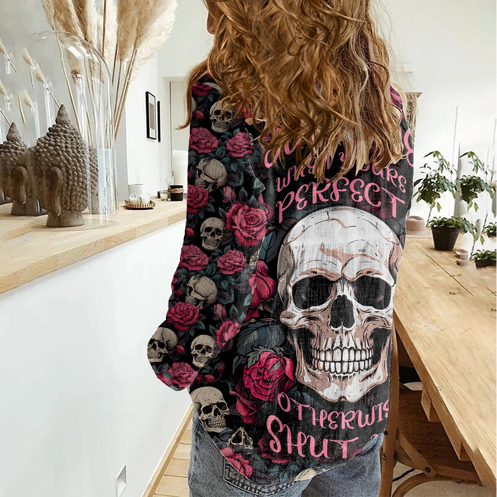 judge-me-when-yours-perfect-otherwise-shut-up-skull-women-casual-shirt