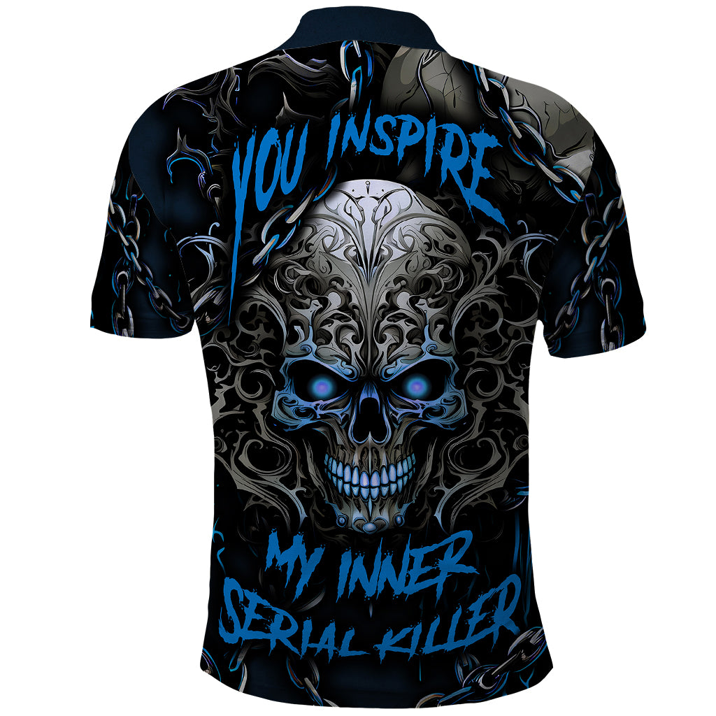 You Inspire My Inner Serial Killer Skull Polo Shirt - Wonder Print Shop