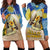 Van Gogh Style Skull Hoodie Dress Hello My Friend - Wonder Print Shop