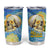 Van Gogh Style Skull Tumbler Cup Hello My Friend - Wonder Print Shop