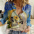 Van Gogh Style Skull Women Casual Shirt Hello My Friend - Wonder Print Shop