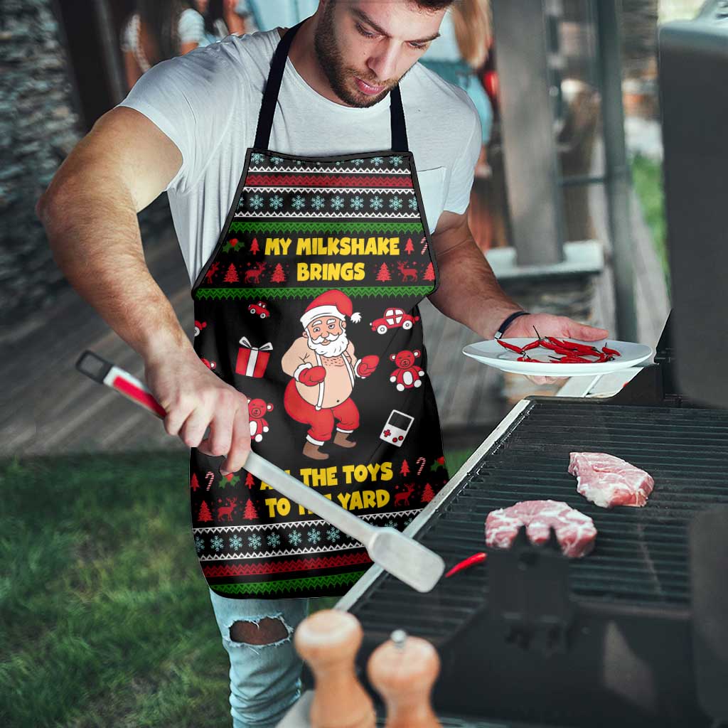 My Milkshake Bring Christmas Design Apron Xmas Holiday Patterns - Wonder Print Shop