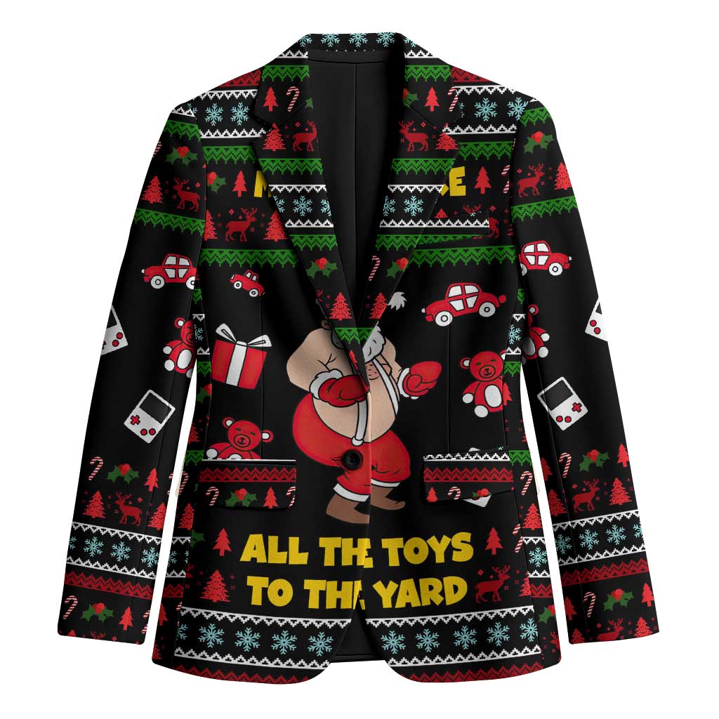 My Milkshake Bring Christmas Design Blazer Xmas Holiday Patterns - Wonder Print Shop