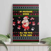 My Milkshake Bring Christmas Design Canvas Wall Art Xmas Holiday Patterns - Wonder Print Shop