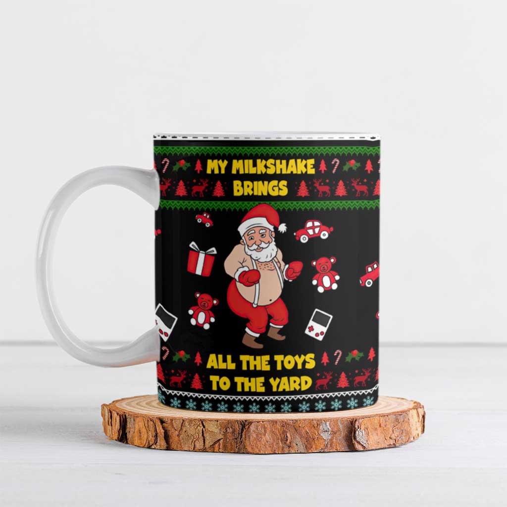 My Milkshake Bring Christmas Design Ceramic Mug Xmas Holiday Patterns - Wonder Print Shop