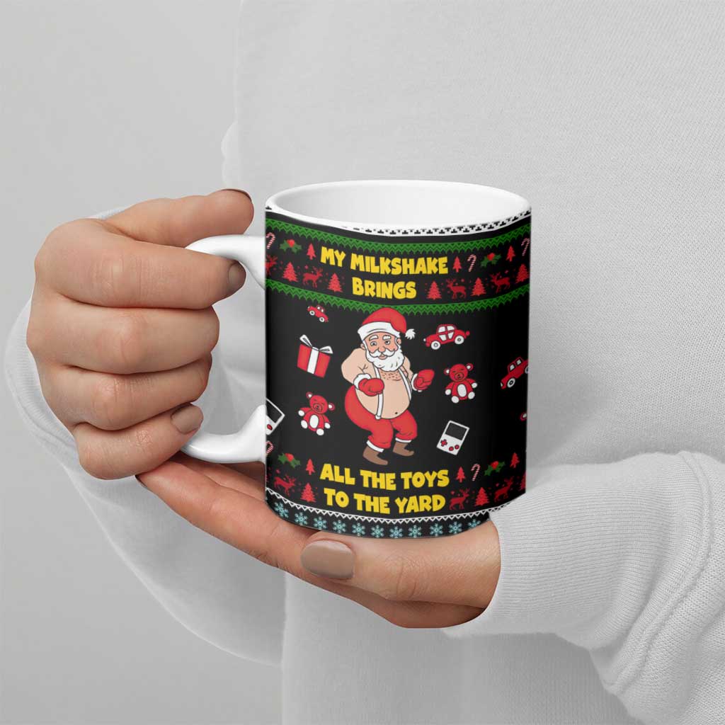 My Milkshake Bring Christmas Design Ceramic Mug Xmas Holiday Patterns - Wonder Print Shop