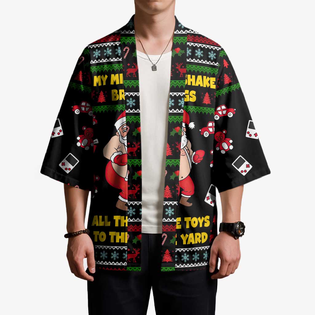 My Milkshake Bring Christmas Design Kimono Xmas Holiday Patterns - Wonder Print Shop