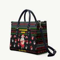 My Milkshake Bring Christmas Design Leather Bag Xmas Holiday Patterns - Wonder Print Shop