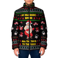 My Milkshake Bring Christmas Design Padded Jacket Xmas Holiday Patterns - Wonder Print Shop