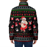 My Milkshake Bring Christmas Design Padded Jacket Xmas Holiday Patterns - Wonder Print Shop