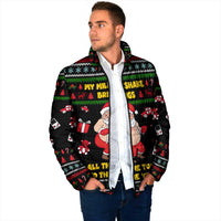 My Milkshake Bring Christmas Design Padded Jacket Xmas Holiday Patterns - Wonder Print Shop