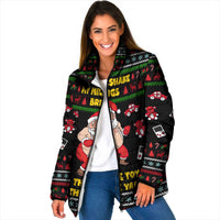 My Milkshake Bring Christmas Design Padded Jacket Xmas Holiday Patterns - Wonder Print Shop