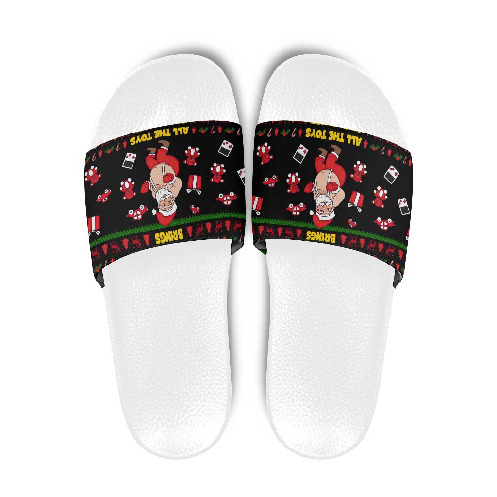 My Milkshake Bring Christmas Design Slide Sandals Xmas Holiday Patterns - Wonder Print Shop
