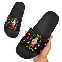 My Milkshake Bring Christmas Design Slide Sandals Xmas Holiday Patterns - Wonder Print Shop