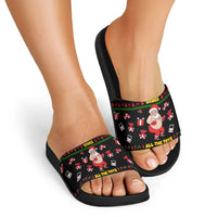 My Milkshake Bring Christmas Design Slide Sandals Xmas Holiday Patterns - Wonder Print Shop