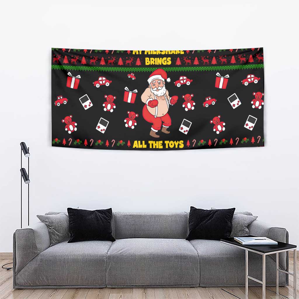 My Milkshake Bring Christmas Design Tapestry Xmas Holiday Patterns - Wonder Print Shop