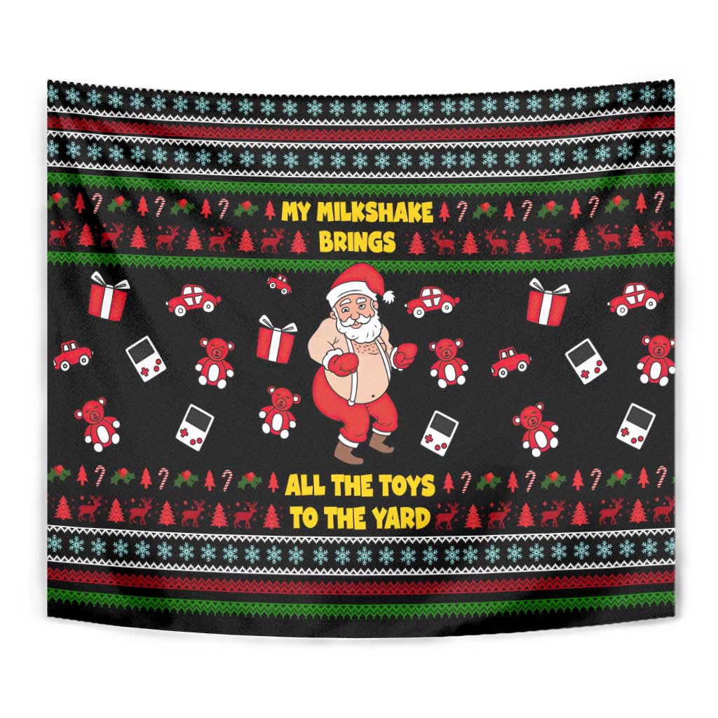 My Milkshake Bring Christmas Design Tapestry Xmas Holiday Patterns - Wonder Print Shop