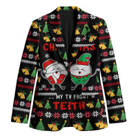 My Two Front Teeth Christmas Design Blazer Xmas Holiday Patterns - Wonder Print Shop