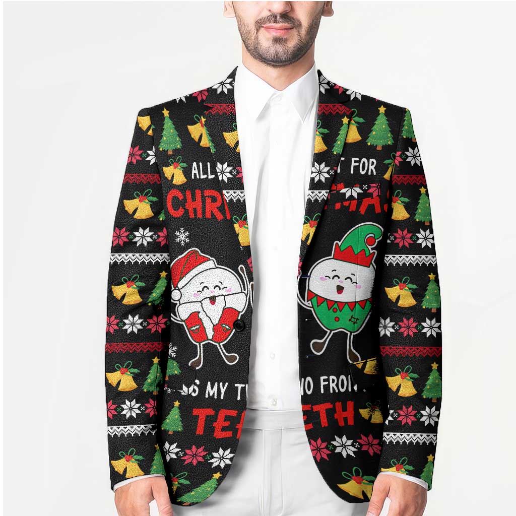 My Two Front Teeth Christmas Design Blazer Xmas Holiday Patterns - Wonder Print Shop