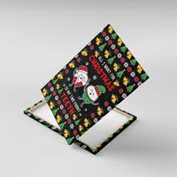 My Two Front Teeth Christmas Design Canvas Wall Art Xmas Holiday Patterns - Wonder Print Shop