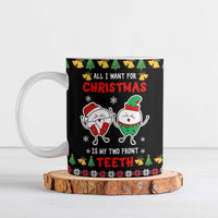 My Two Front Teeth Christmas Design Ceramic Mug Xmas Holiday Patterns - Wonder Print Shop
