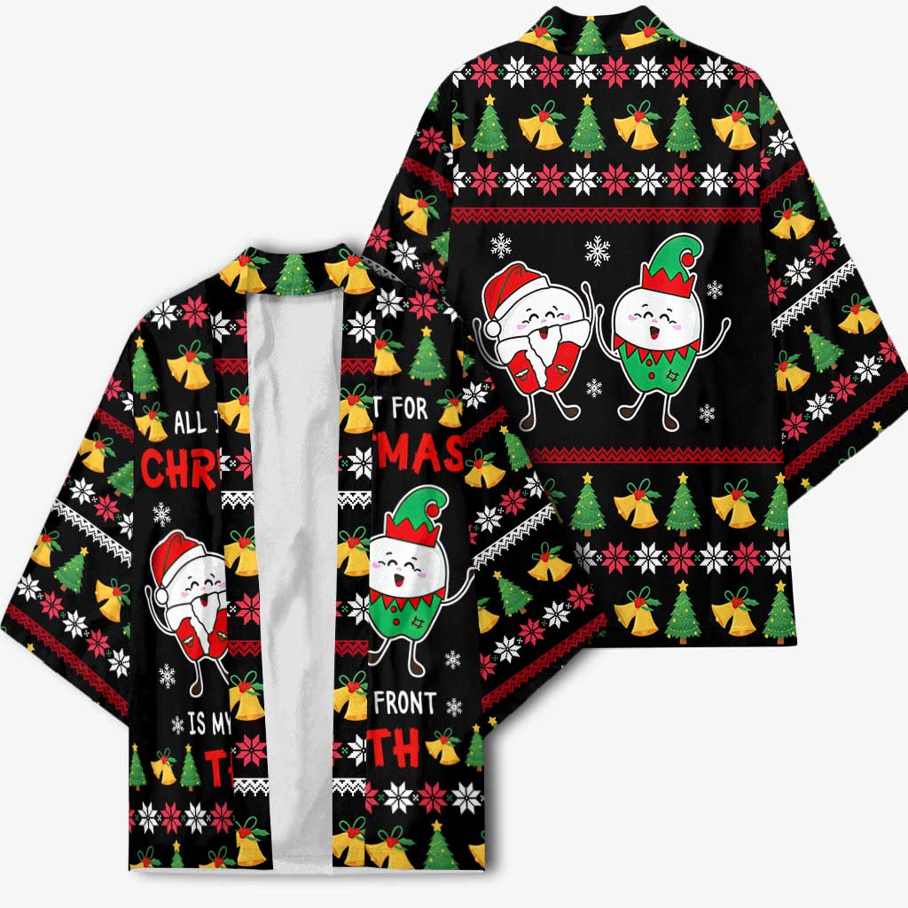 My Two Front Teeth Christmas Design Kimono Xmas Holiday Patterns - Wonder Print Shop