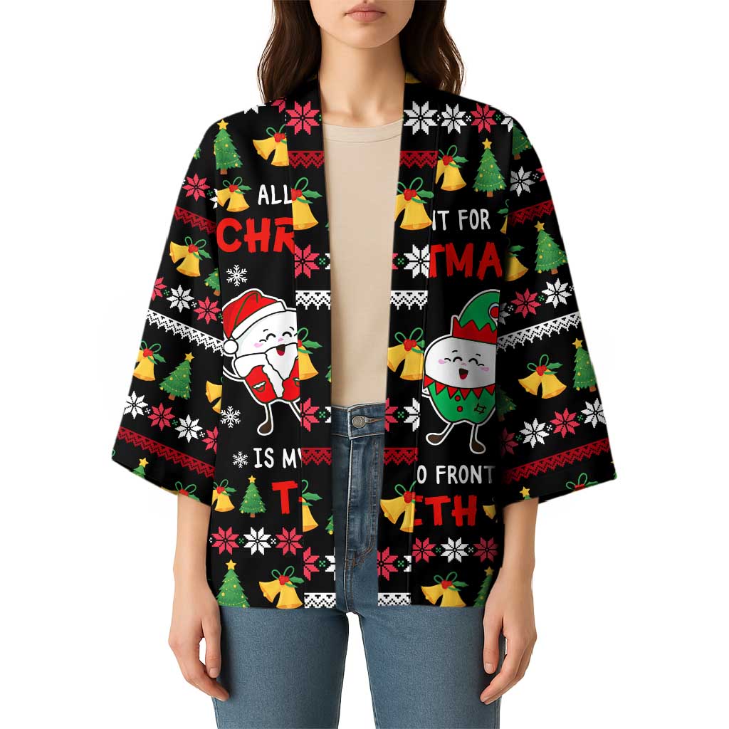 My Two Front Teeth Christmas Design Kimono Xmas Holiday Patterns - Wonder Print Shop