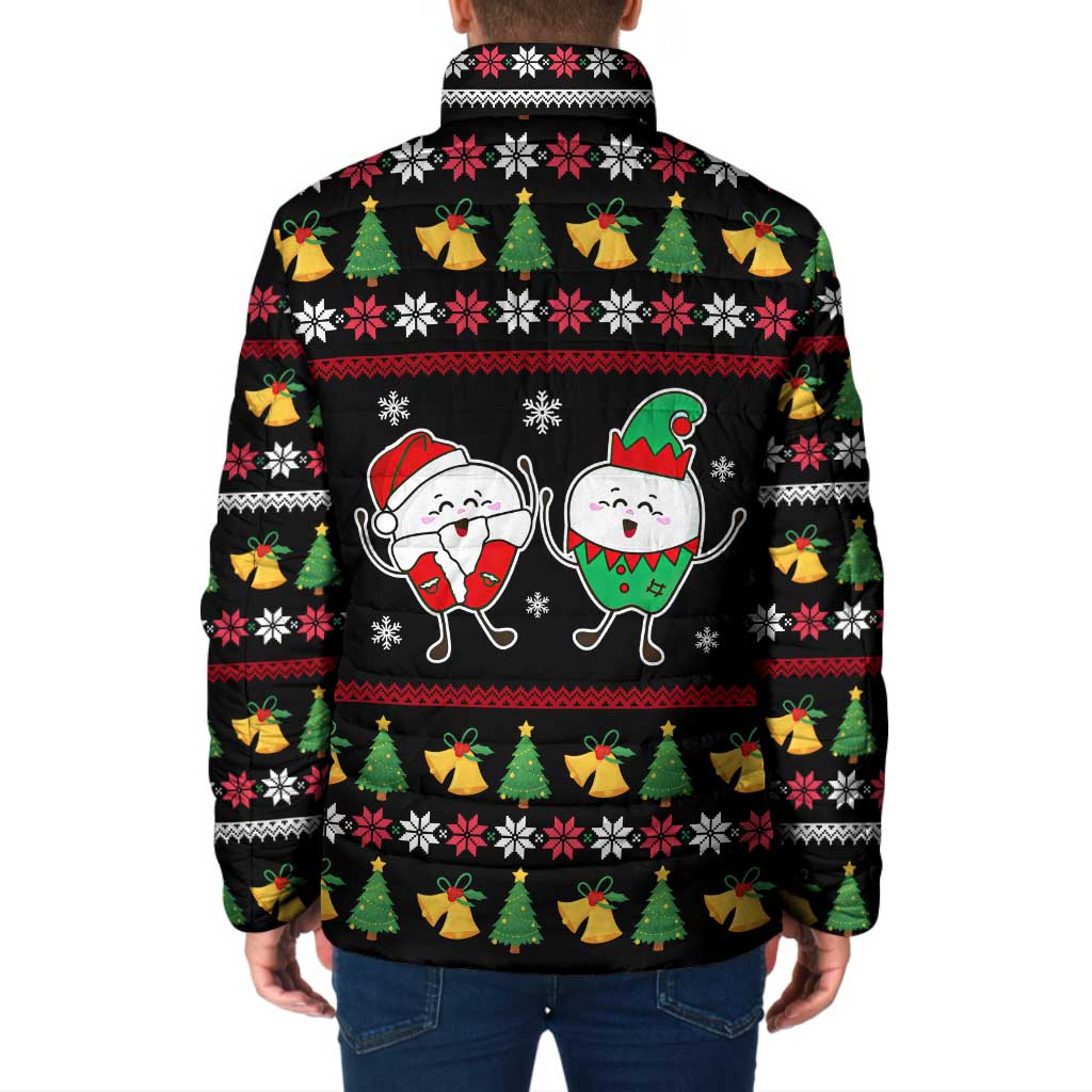 My Two Front Teeth Christmas Design Padded Jacket Xmas Holiday Patterns - Wonder Print Shop