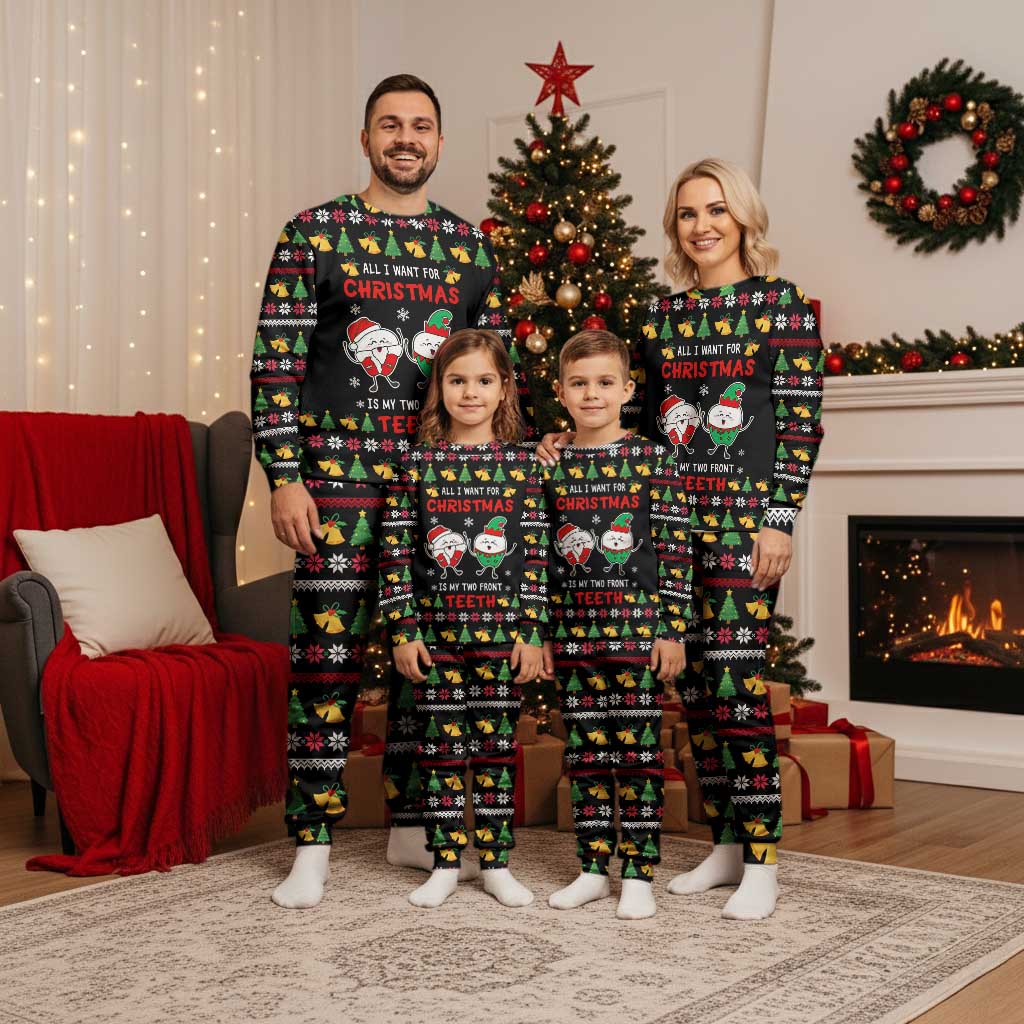 My Two Front Teeth Christmas Design Christmas Pajama Set Xmas Holiday Patterns - Wonder Print Shop