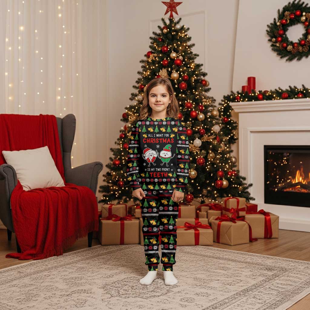 My Two Front Teeth Christmas Design Christmas Pajama Set Xmas Holiday Patterns - Wonder Print Shop