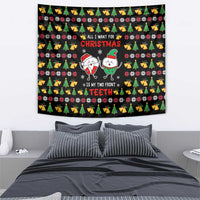 My Two Front Teeth Christmas Design Tapestry Xmas Holiday Patterns - Wonder Print Shop