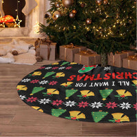 My Two Front Teeth Christmas Design Tree Skirt Xmas Holiday Patterns - Wonder Print Shop