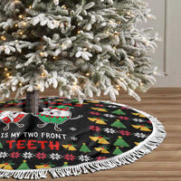 My Two Front Teeth Christmas Design Tree Skirt Xmas Holiday Patterns - Wonder Print Shop